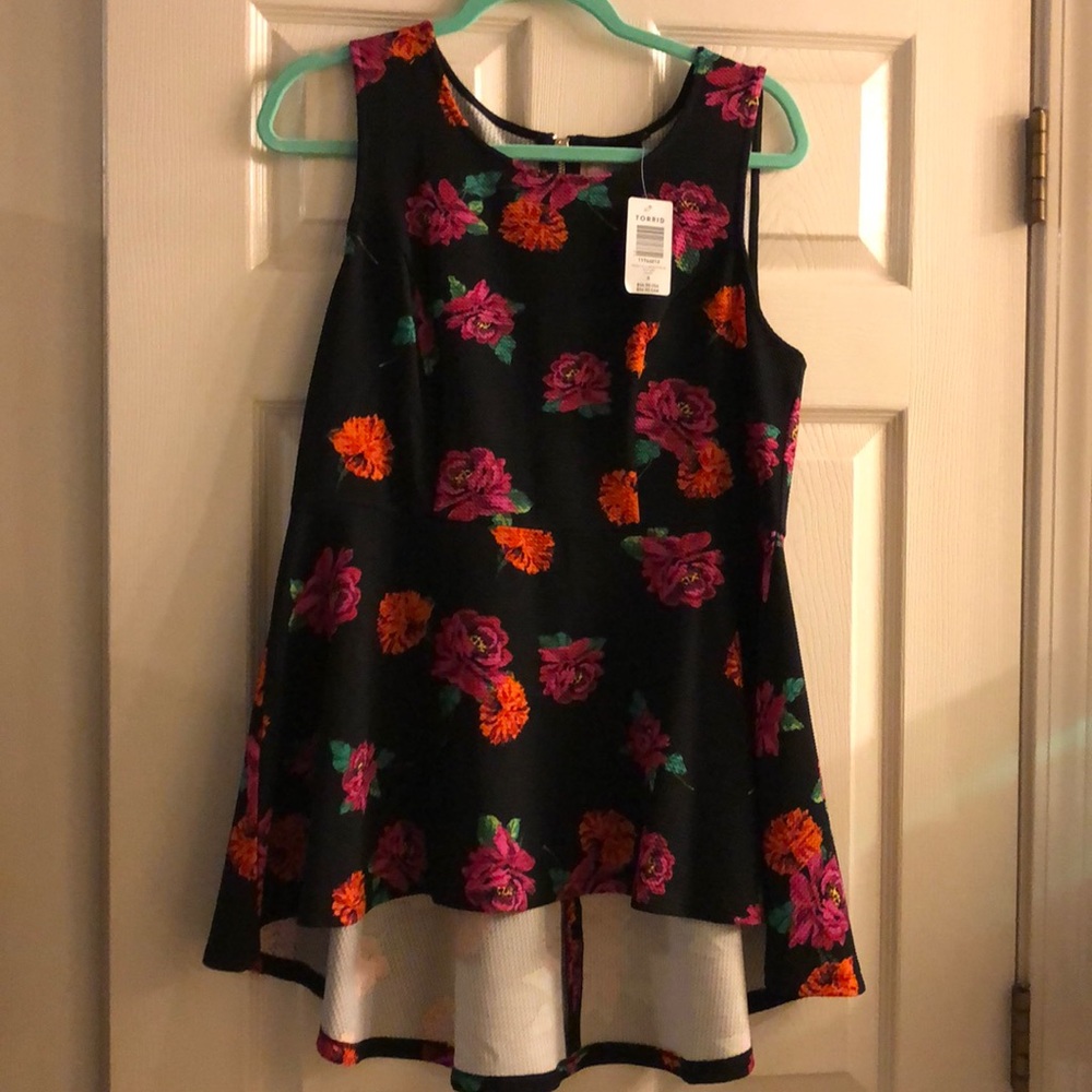 Torrid Peplum Hi Lo Top